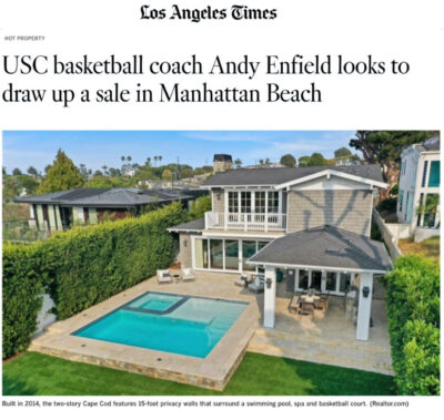 LA Times USC Basketball Coach - Manhattan Beach Home